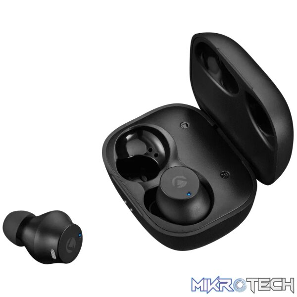 Volkano Taurus Series 2.0 True Wireless Earphones with Charging Case - Black - Image 3