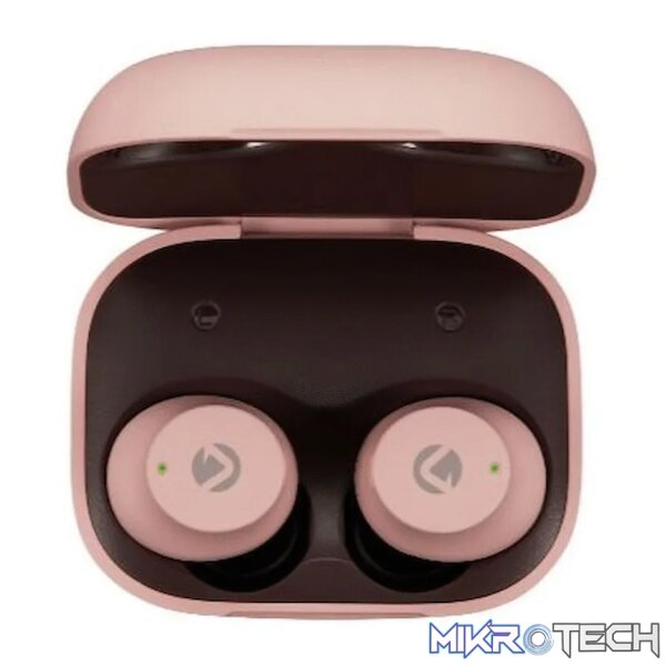 Volkano Taurus Series 2.0 True Wireless Earphones with Charging Case - Pink - Image 2