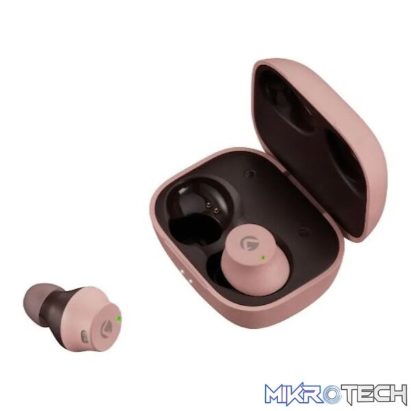 Volkano Taurus Series 2.0 True Wireless Earphones with Charging Case - Pink - Image 3