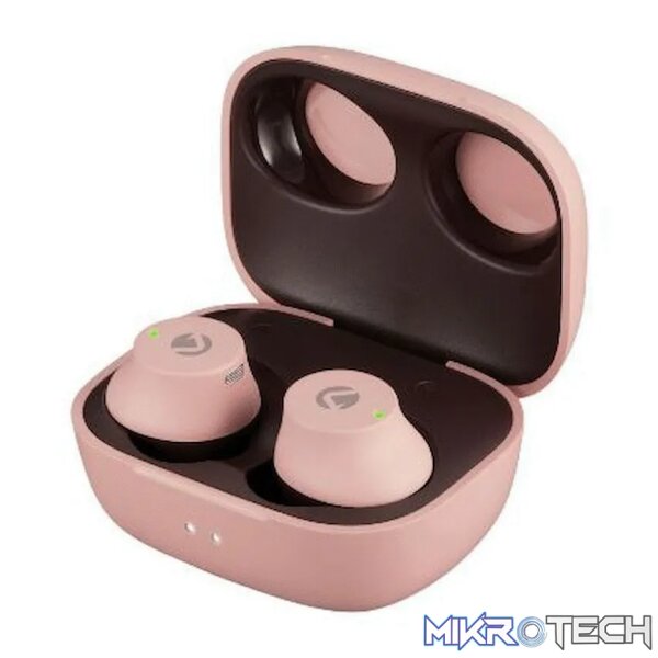 Volkano Taurus Series 2.0 True Wireless Earphones with Charging Case - Pink - Image 4