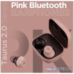 Volkano Taurus Series 2.0 True Wireless Earphones with Charging Case - Pink - Image 5