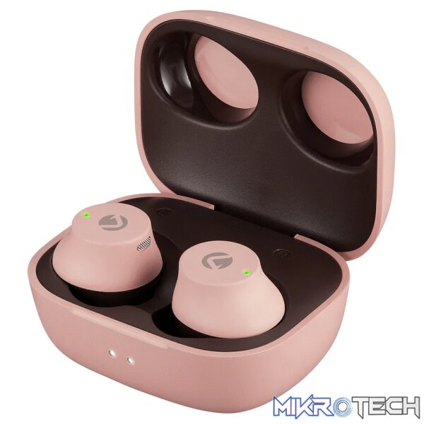 Volkano Taurus Series 2.0 True Wireless Earphones with Charging Case - Pink Volkano Taurus Series 2.0 True Wireless Earphones with Charging Case - Pink