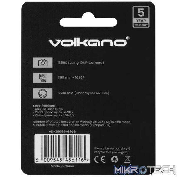 Volkano  USB 2.0 Flash drive 64GB - Image 2