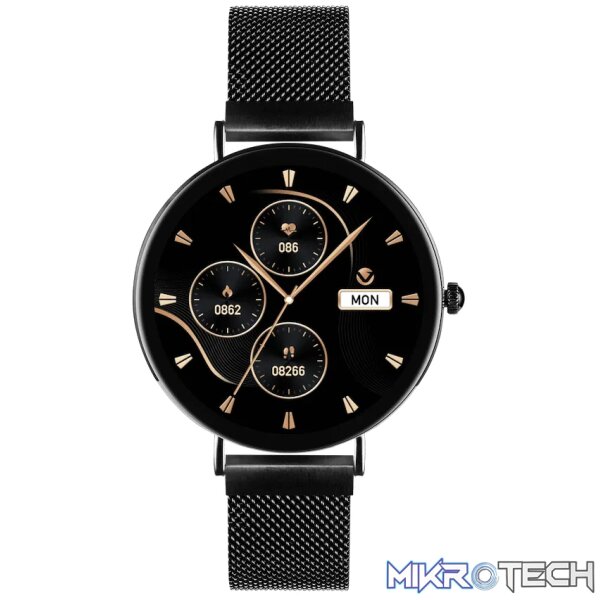 Volkano Valencia Series Ladies Smart Watch - Black - Image 8