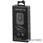 Volkano Veilix Series 45w PD Dual USB-A and USB-C Ultra Small Car Charger - Black - Image 2