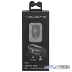 Volkano Veilix Series 45w PD Dual USB-A and USB-C Ultra Small Car Charger - Black - Image 3