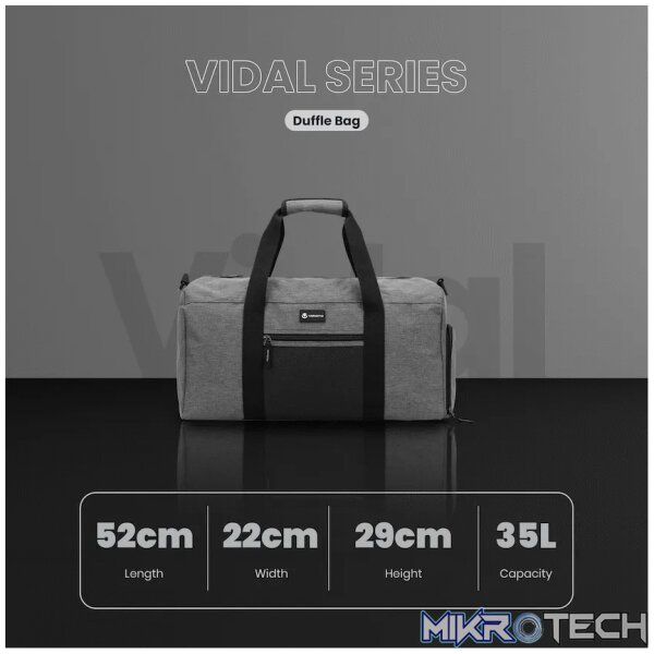 Volkano Vidal 35l Duffle - Grey - Image 6