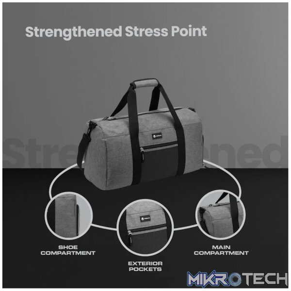 Volkano Vidal 35l Duffle - Grey - Image 8