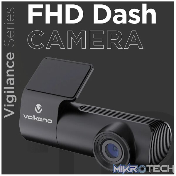 Volkano Vigilance Series FHD Dash Camera - Black - Image 3