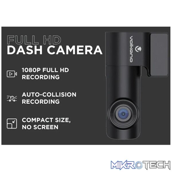 Volkano Vigilance Series FHD Dash Camera - Black - Image 4