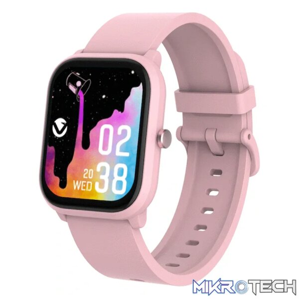 Volkano Vivo Series Kids Smart Watch - Pastel Pink - Image 4