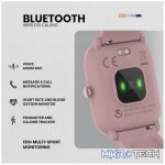 Volkano Vivo Series Kids Smart Watch - Pastel Pink - Image 6