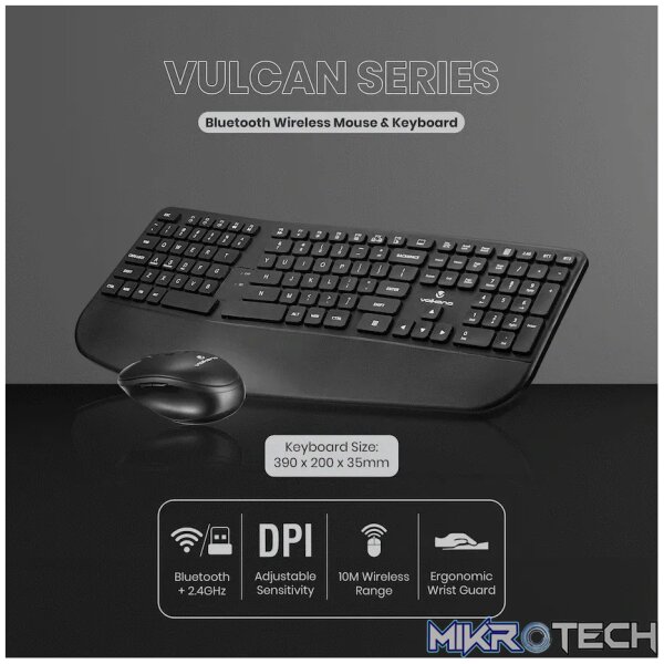 Volkano Vulcan Series Bluetooth Wireless Keyboard and Mouse - Image 9