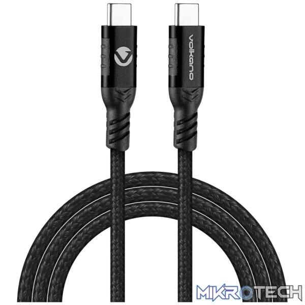 Volkano Weave Series 100w Type-C to Type-C 1.2m - Image 2