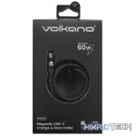 Volkano Weave Series 60w Magnetic Type-C Cable - Black - Image 2
