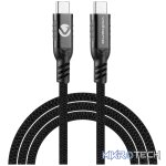 Volkano Weave Series 60w Magnetic Type-C Cable - Black