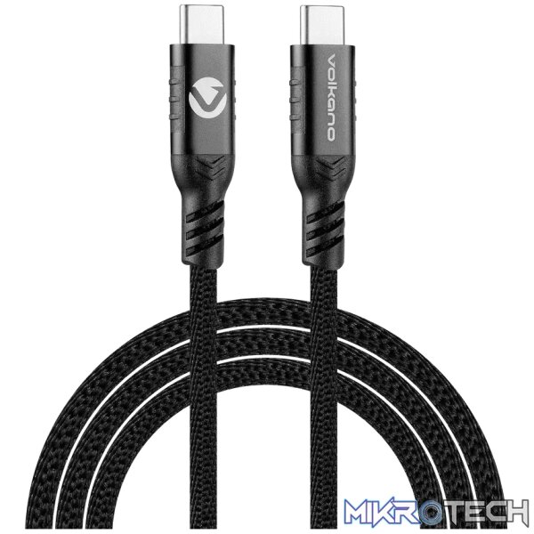 Volkano Weave Series 60w Magnetic Type-C Cable - Black Volkano Weave Series 60w Magnetic Type-C Cable - Black