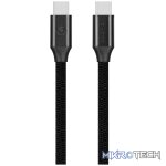 Volkano Weave Series Type-C to Type-C Cable 3m 60w - Black