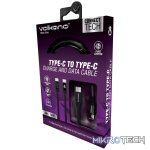Volkano Weave Series Type-C to Type-C Cable 3m 60w - Black - Image 3
