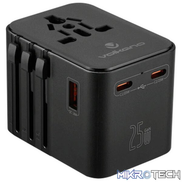Volkano Worldwide Series Travel Adapter PD 25w + QC - Image 4