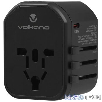 Volkano Worldwide Series Travel Adapter PD 25w + QC