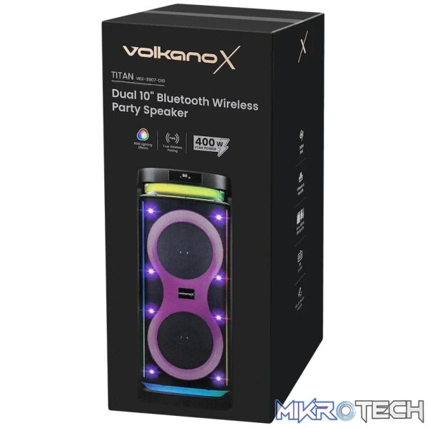 Volkano X Titan Series Dual 10 inch Party Speaker - Image 11