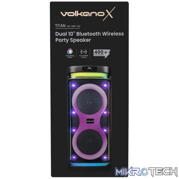 Volkano X Titan Series Dual 10 inch Party Speaker - Image 9