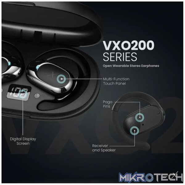 Volkano X VXO200 Open Wearable Stereo Earphones  - Black - Image 9
