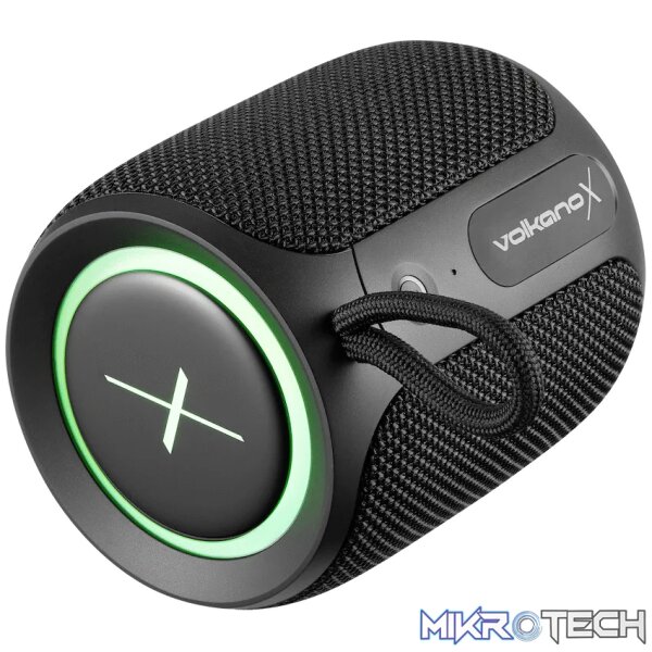 Volkano X Wave IPX66 Bluetooth Speaker - Black - Image 4