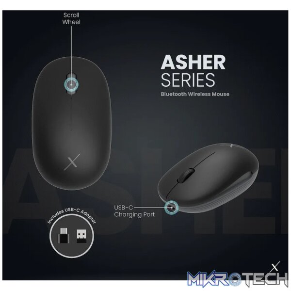 VolkanoX Asher Bluetooth Wireless Mouse - Graphite - Image 8