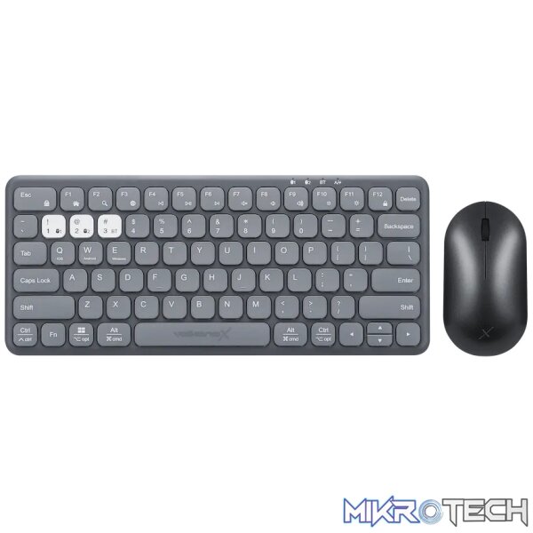 VolkanoX Blaze Bluetooth Wireless Keyboard and Mouse Combo - Graphite - Image 3