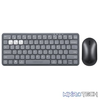 VolkanoX Blaze Bluetooth Wireless Keyboard and Mouse Combo - Graphite