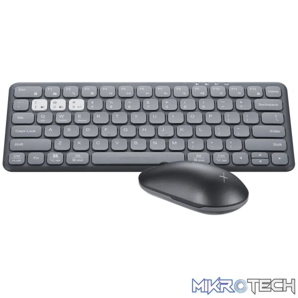 VolkanoX Blaze Bluetooth Wireless Keyboard and Mouse Combo - Graphite - Image 5