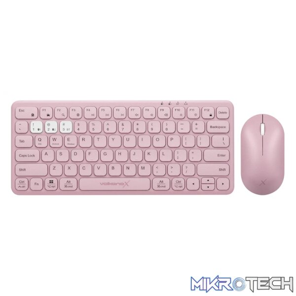 VolkanoX Blaze Bluetooth Wireless Keyboard and Mouse Combo - Rose VolkanoX Blaze Bluetooth Wireless Keyboard and Mouse Combo - Rose
