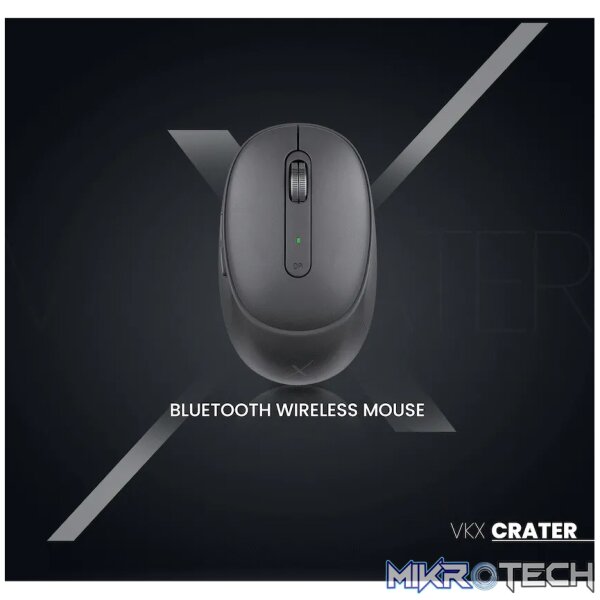 VolkanoX Crater Bluetooth Wireless Mouse - Graphite - Image 9