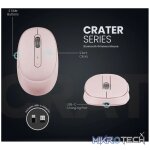 VolkanoX Crater Bluetooth Wireless Mouse - Rose - Image 11