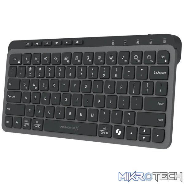 VolkanoX Ember Bluetooth Wireless Keyboard - Graphite - Image 2