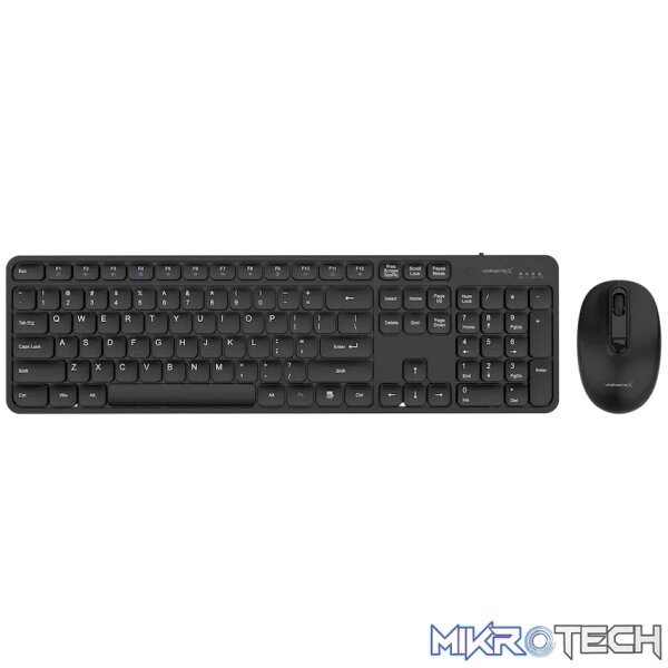 VolkanoX Garnet Bluetooth Wireless Keyboard and Mouse Combo - Black - Image 4