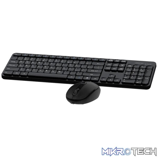 VolkanoX Garnet Bluetooth Wireless Keyboard and Mouse Combo - Black - Image 6