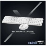 VolkanoX Garnet Bluetooth Wireless Keyboard and Mouse Combo - White - Image 12