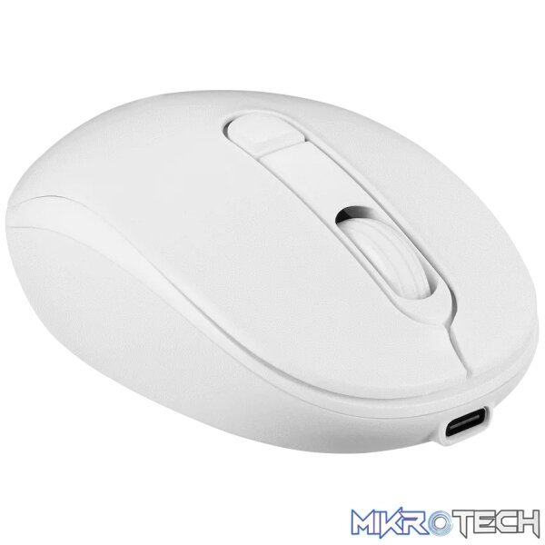 VolkanoX Garnet Bluetooth Wireless Keyboard and Mouse Combo - White - Image 3