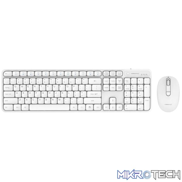 VolkanoX Garnet Bluetooth Wireless Keyboard and Mouse Combo - White VolkanoX Garnet Bluetooth Wireless Keyboard and Mouse Combo - White