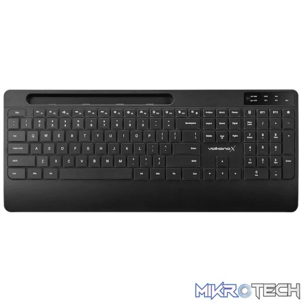 VolkanoX Gem Bluetooth Wireless Keyboard and Mouse - Black - Image 2