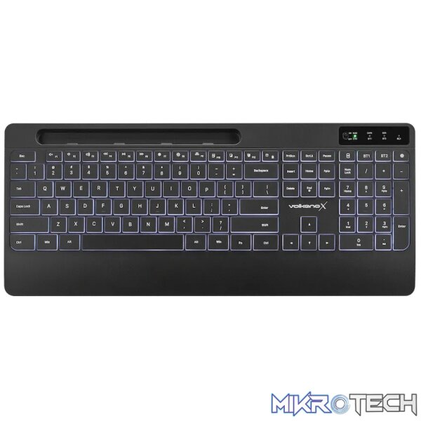VolkanoX Gem Bluetooth Wireless Keyboard and Mouse - Black - Image 14