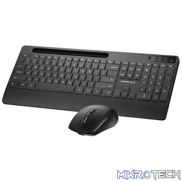 VolkanoX Gem Bluetooth Wireless Keyboard and Mouse - Black - Image 10