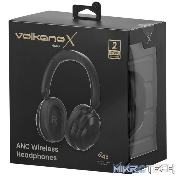 VolkanoX Halo ANC Bluetooth Headphone - Black - Image 11