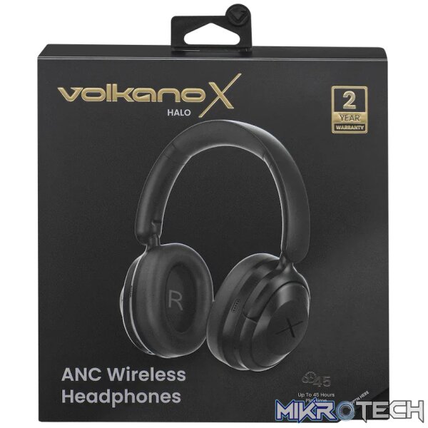 VolkanoX Halo ANC Bluetooth Headphone - Black - Image 9