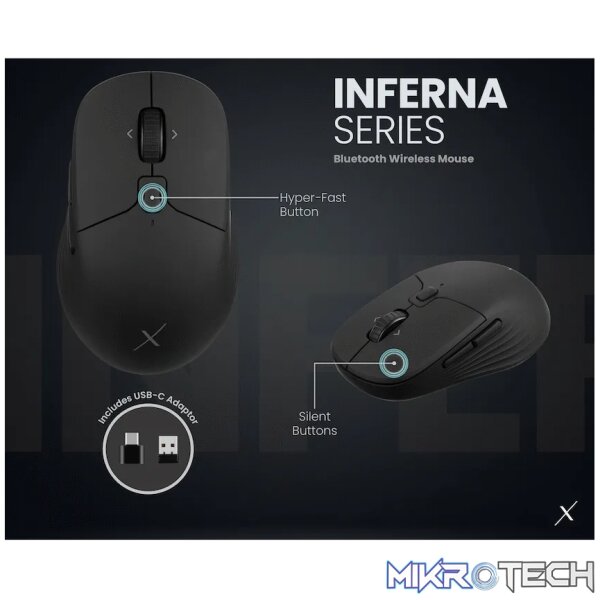 VolkanoX Inferna Bluetooth Wireless Mouse - Graphite - Image 11
