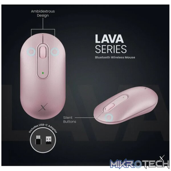 VolkanoX Lava Bluetooth Wireless Mouse - Rose - Image 10