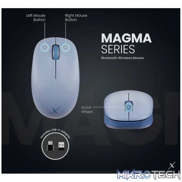 VolkanoX Magma Bluetooth Wireless Mouse - Blue Grey - Image 10